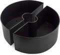 Umbrella Planter for Patio Table w/Umbrella Hole - Half-Circle Pot