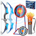 2 Pack Kids Bow and Arrow Set with 20 Suction Cup Arrows - Light-up