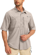Men's Fishing Shirts with Zipper Pockets UPF 50+ - Cool Short Sleeve