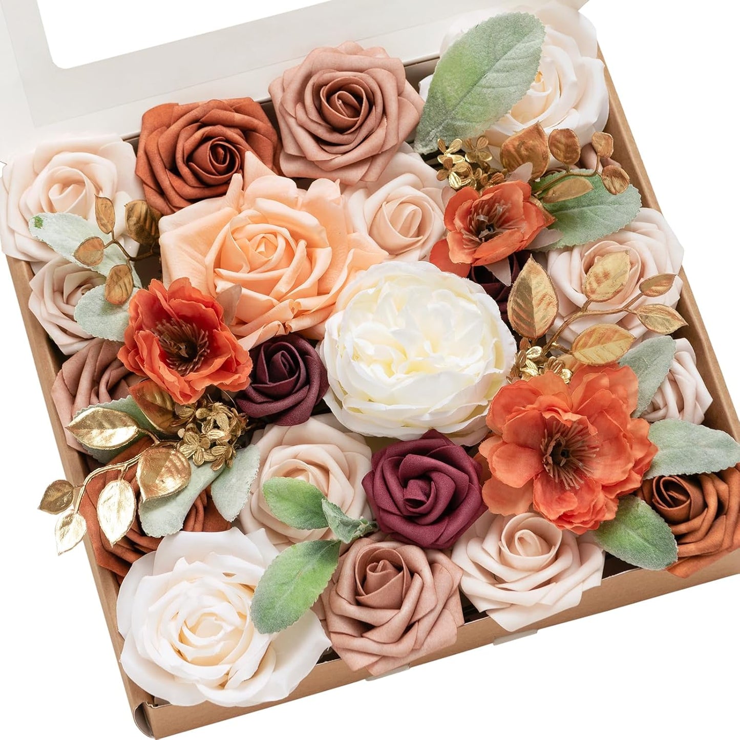 Terracotta Artificial Flowers Grand Box Set for DIY Wedding Decor