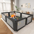Foldable Playpen for Babies and Toddlers with Mat - Large 73in x 61in