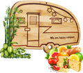Haigoo Bamboo RV Cutting Board - Happy Camper Serving Tray