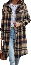 Womens Plaid Shacket Jacket for Fall Fashion and Winter Wear
