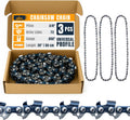 3/8 LP Pitch Chainsaw Chain 3 Pack by ALBO for Stihl & Husqvarna