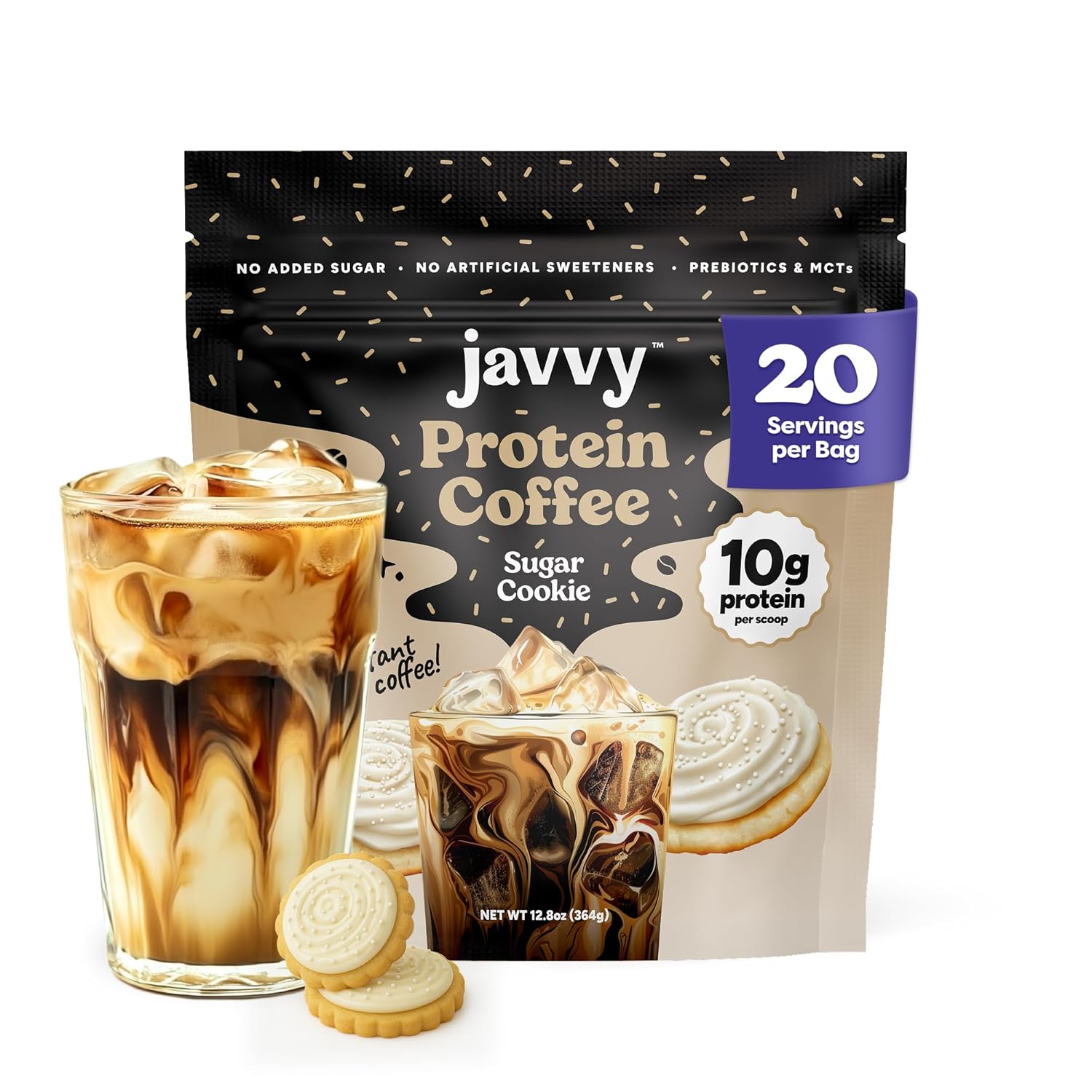 Sugar Cookie Protein Iced Coffee - Energizing Wellness Boost