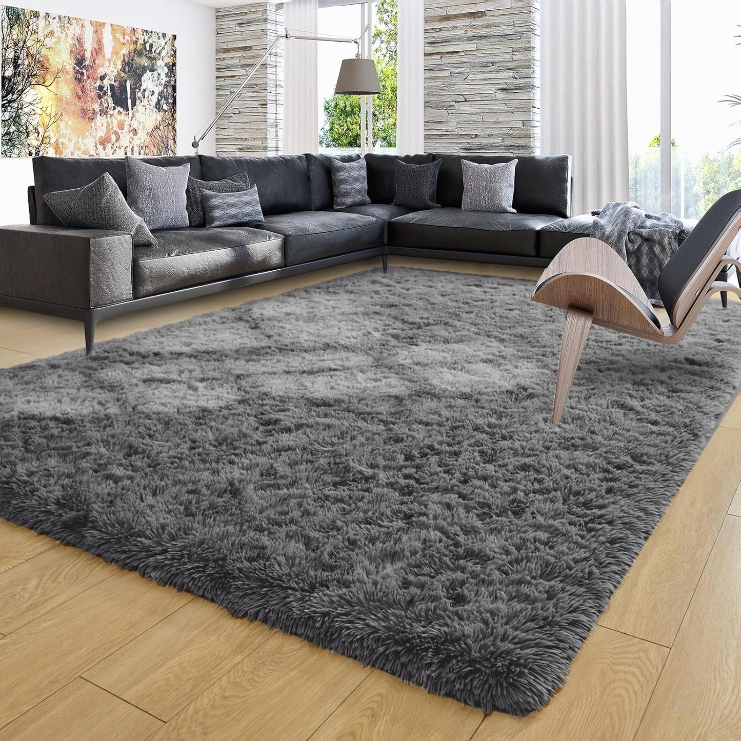 Ompaa Ultra Soft Fluffy Bedroom Rugs for Cozy Living Spaces