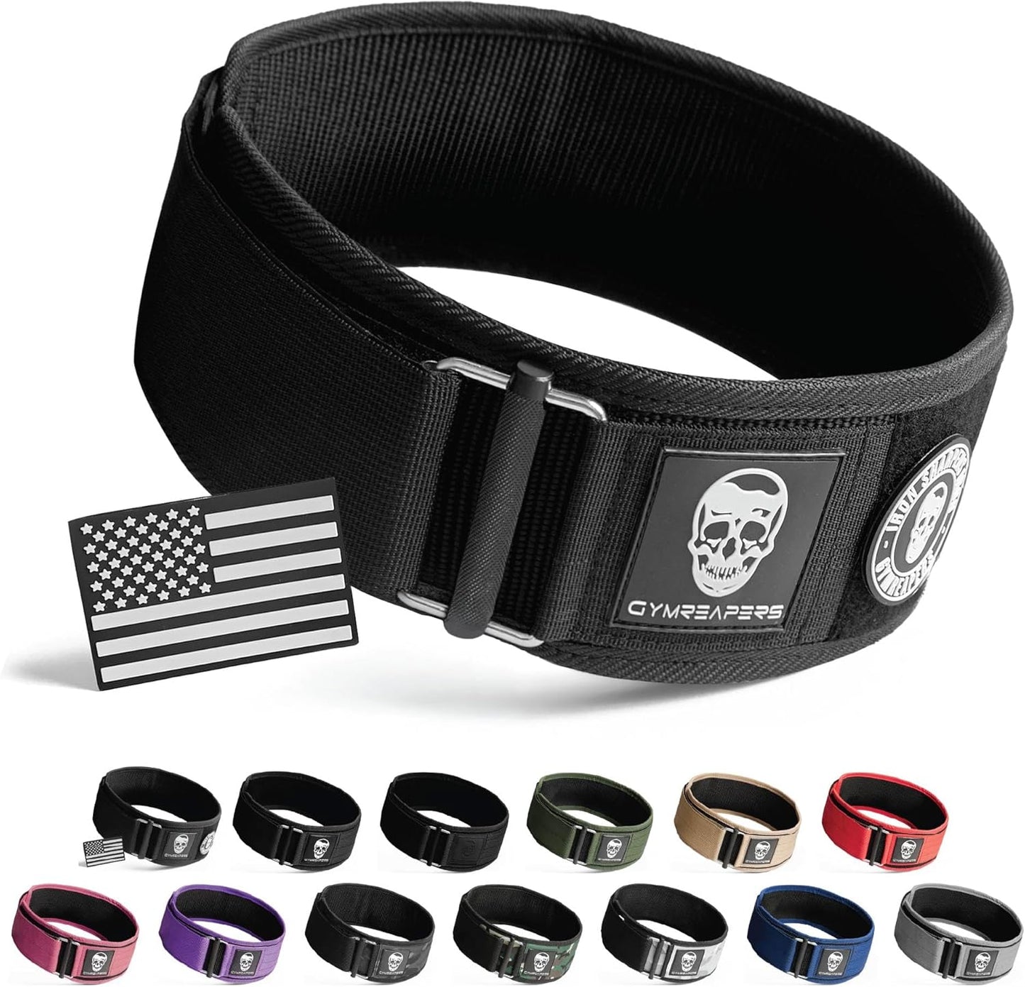 Gymreapers Quick Locking Weight Lifting Belt for Powerlifting