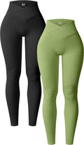 OQQ Women's Ribbed Seamless High Waist Yoga Leggings Review