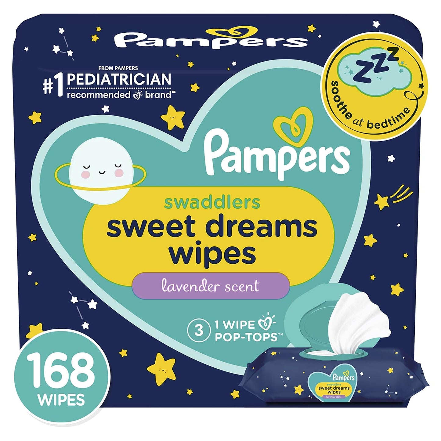 Pampers Swaddlers Sweet Dreams Lavender Baby Wipes