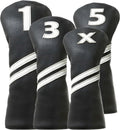Golf Club Covers 4pcs or 1pc PU Leather Headcovers - Protective