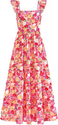 Floral Boho Maxi Dress for Women with Pockets - Summer 2025