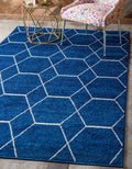 Trellis Frieze Geometric Area Rug 8 ft x 11 ft - Soft, Durable