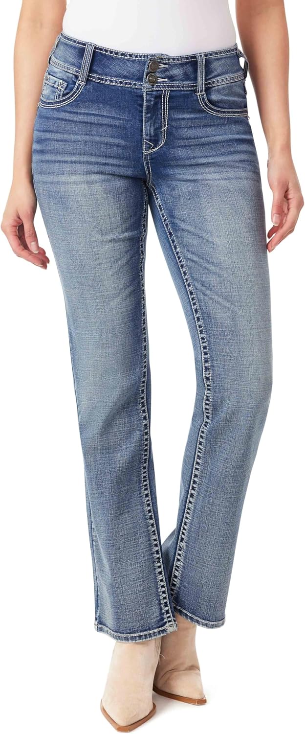 Luscious Curvy Bootcut Jeans for Women - Size Inclusive Denim