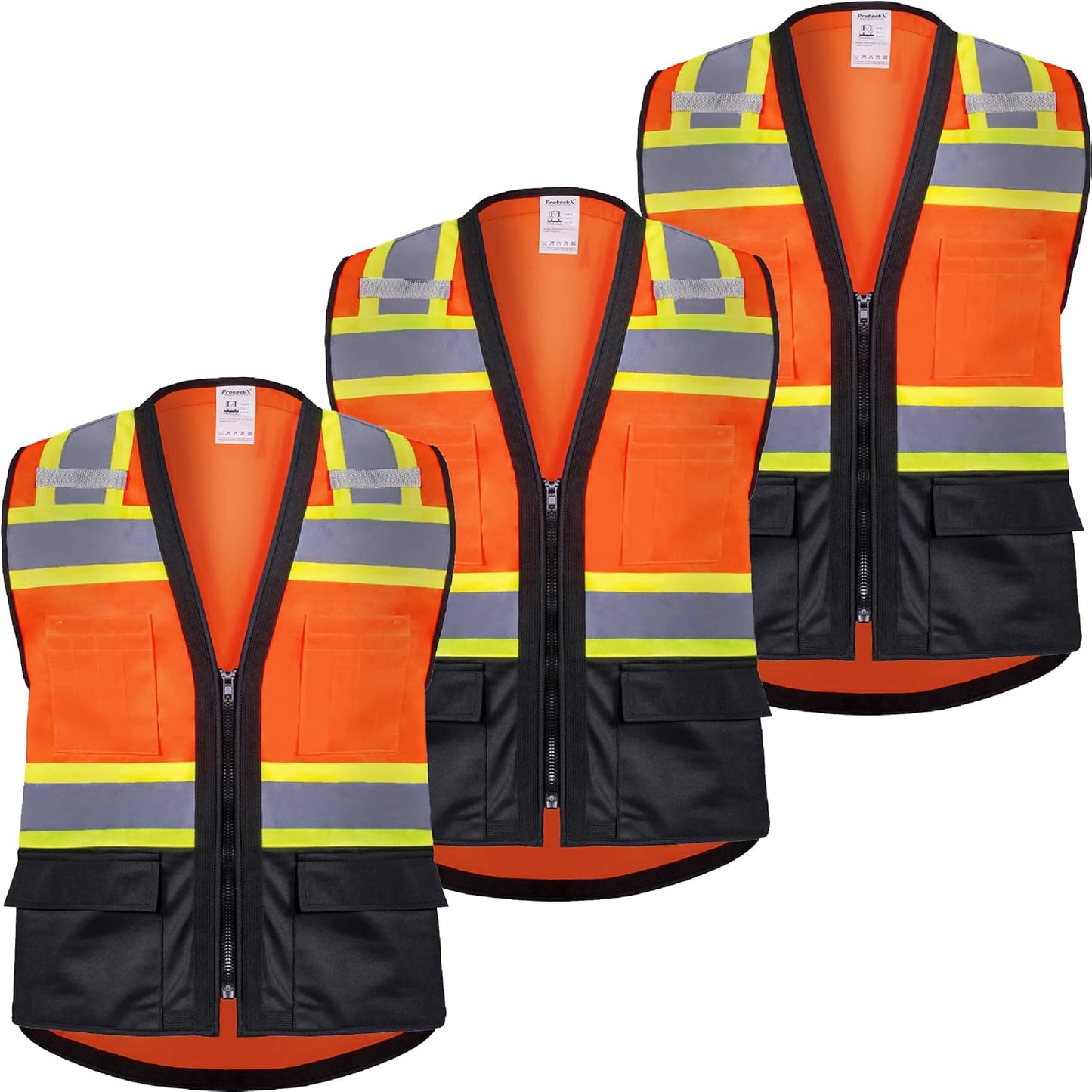 High Visibility Safety Vest for Men Women Class 2 Reflective Work