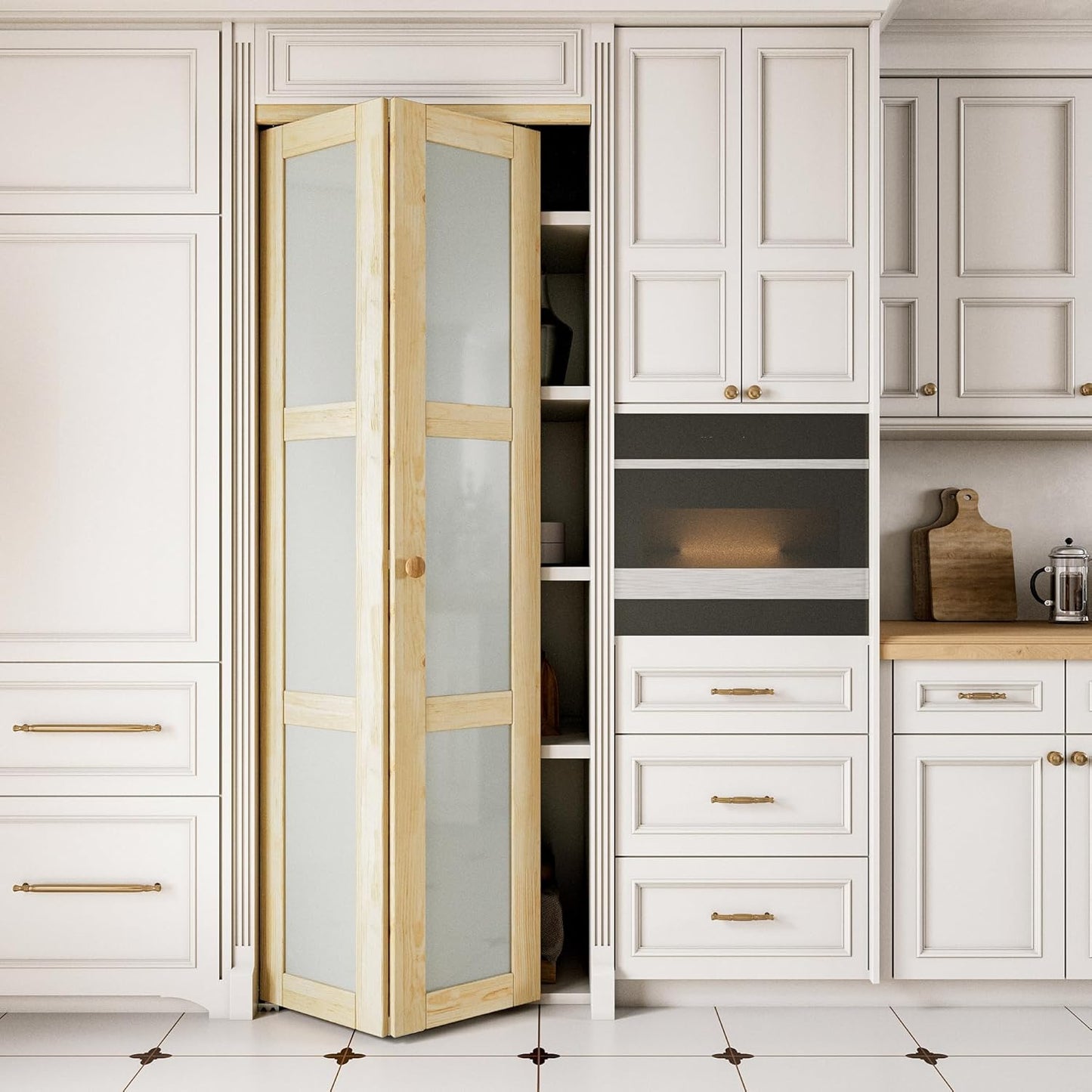 Bifold Doors with Frosted Glass for Elegant Home Interiors
