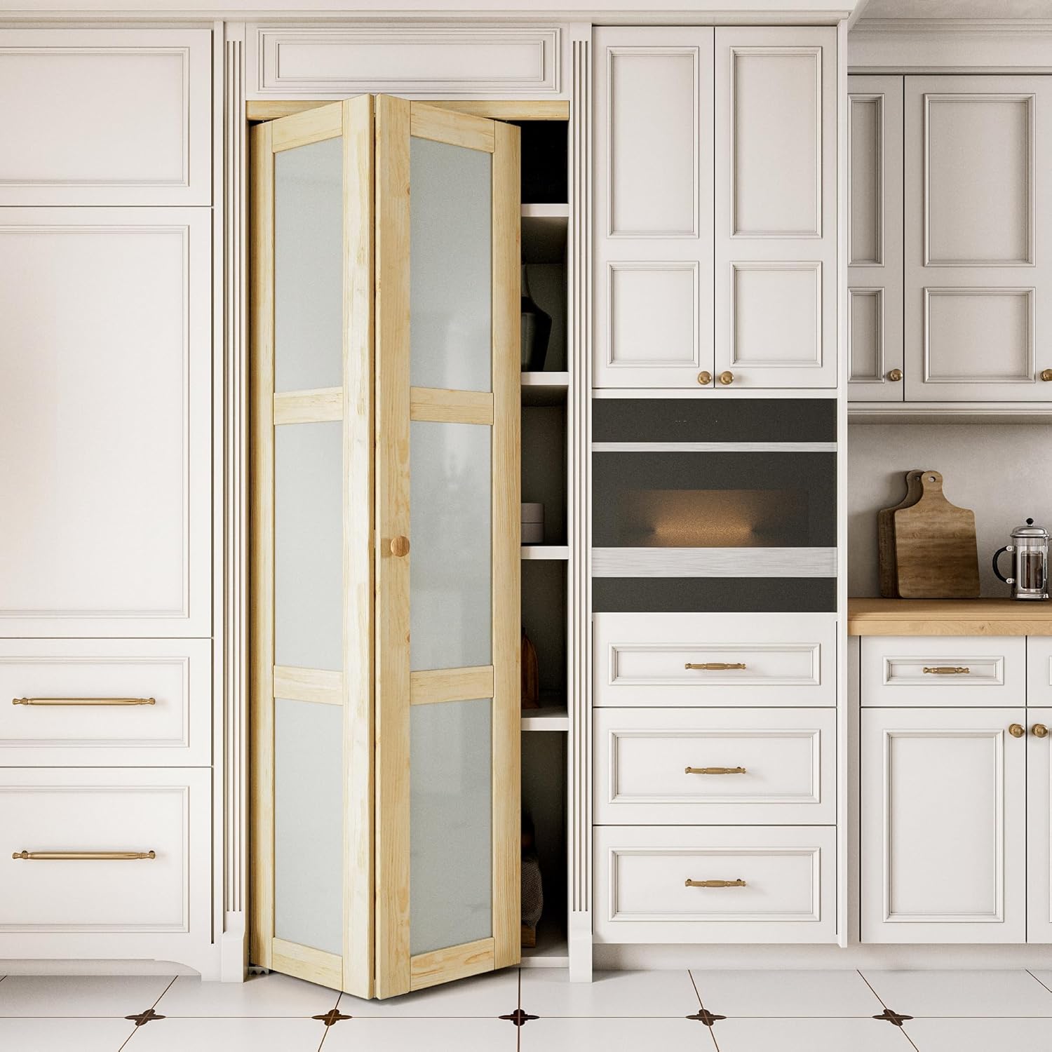 Bifold Doors with Frosted Glass for Elegant Home Interiors