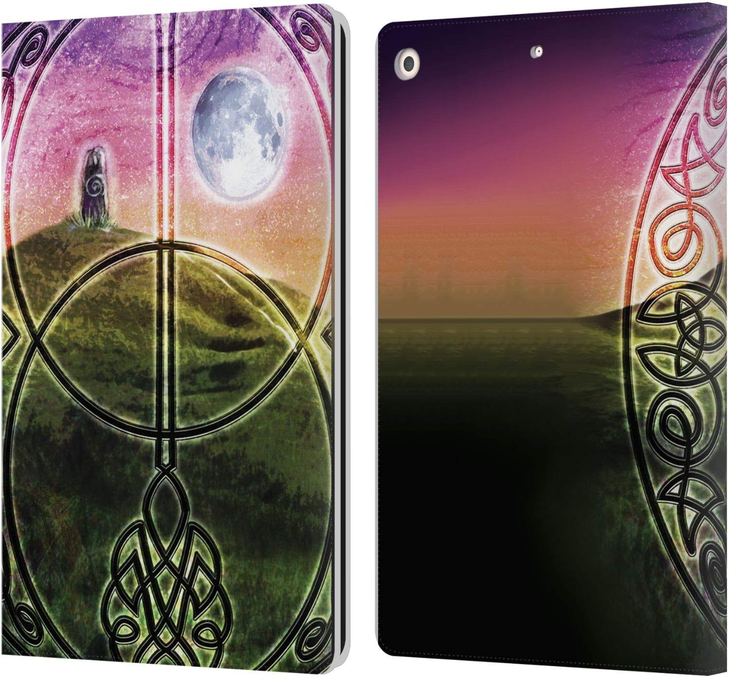 Brigid Ashwood Stone Sacred Space Leather Wallet Case for iPad