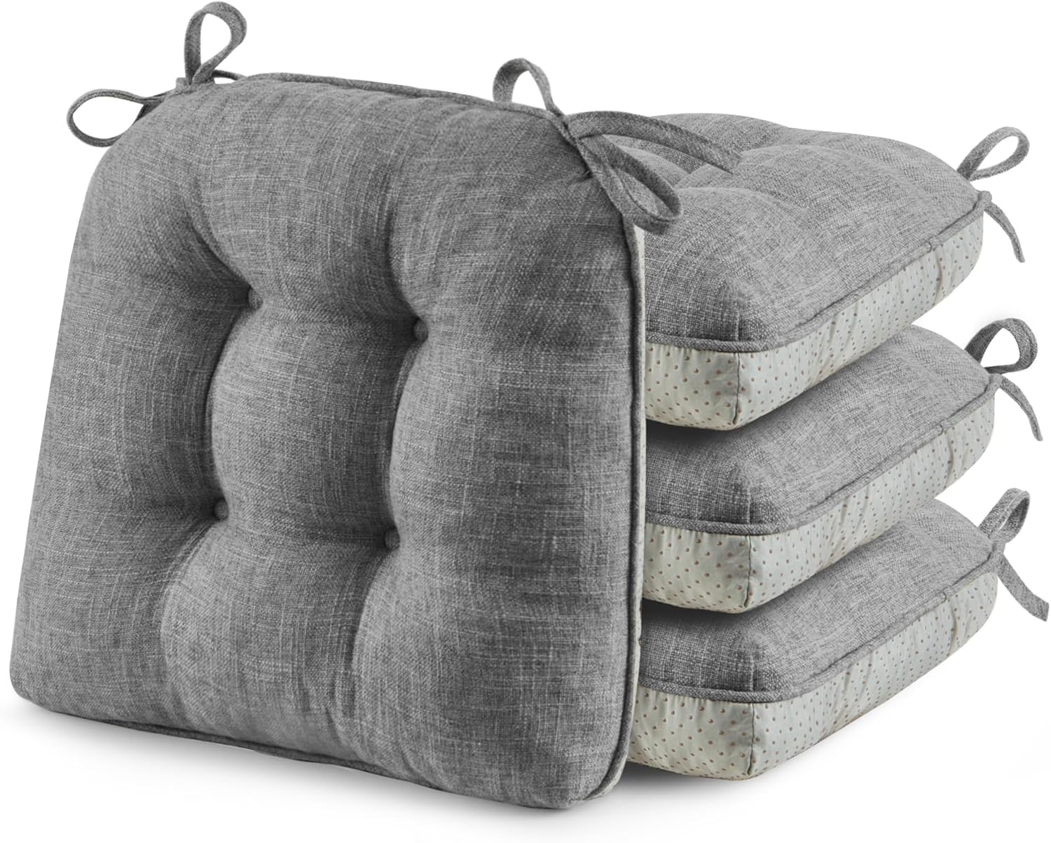 Puredown Tufted Memory Foam Chair Cushions for Dining Chairs