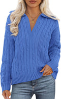PRETTYGARDEN Women's Fall Cable Knit Sweater for 2025 Fashion Trends