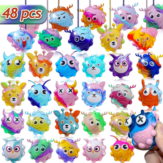 Stress Relief Sensory Toys - 48 Pack Fidget Fun