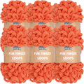 JubileeYarn Fun Finger Loops Yarn - Jumbo Living Coral 6-Pack
