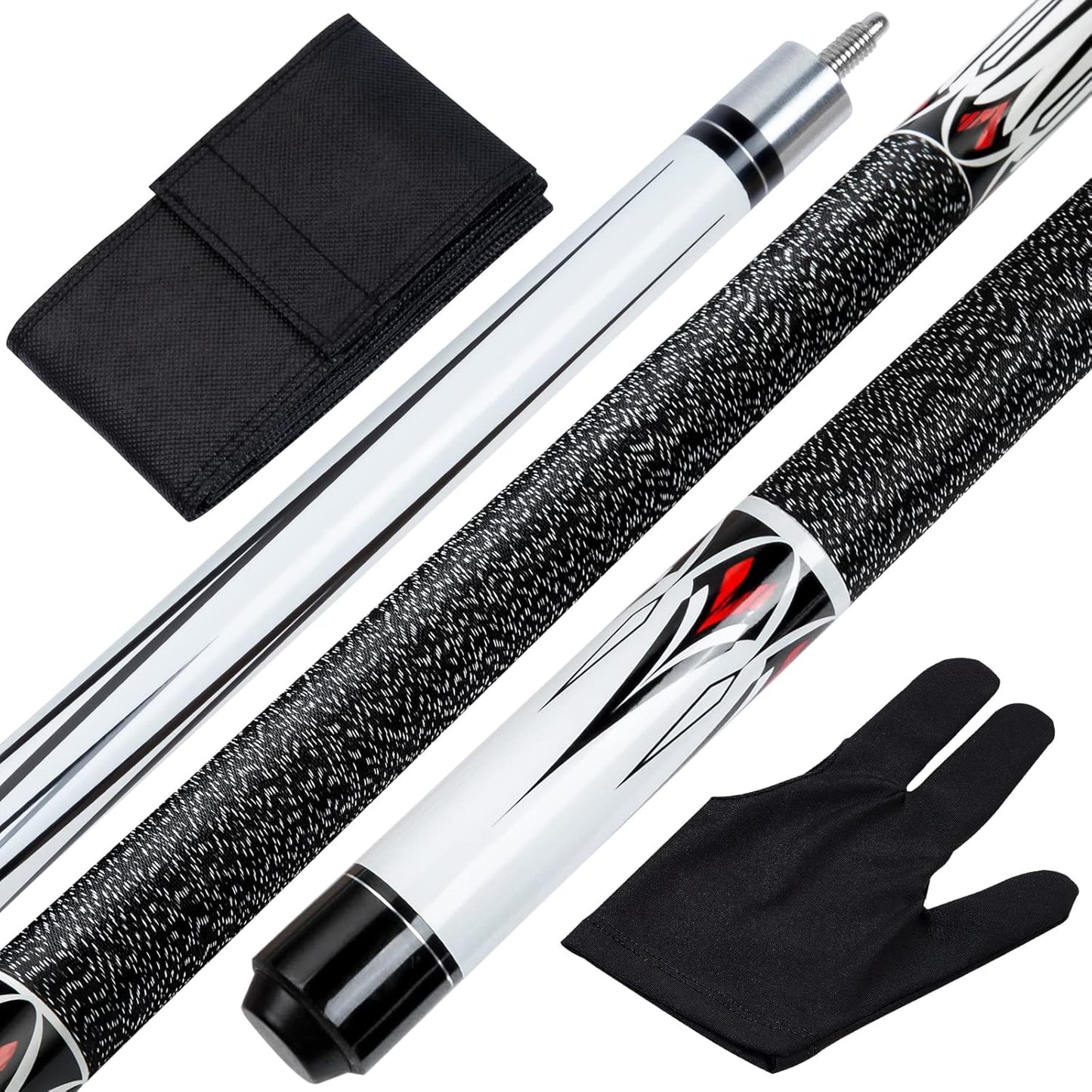 58 Inch Maple Billiard Pool Cue Stick Kit for Professionals