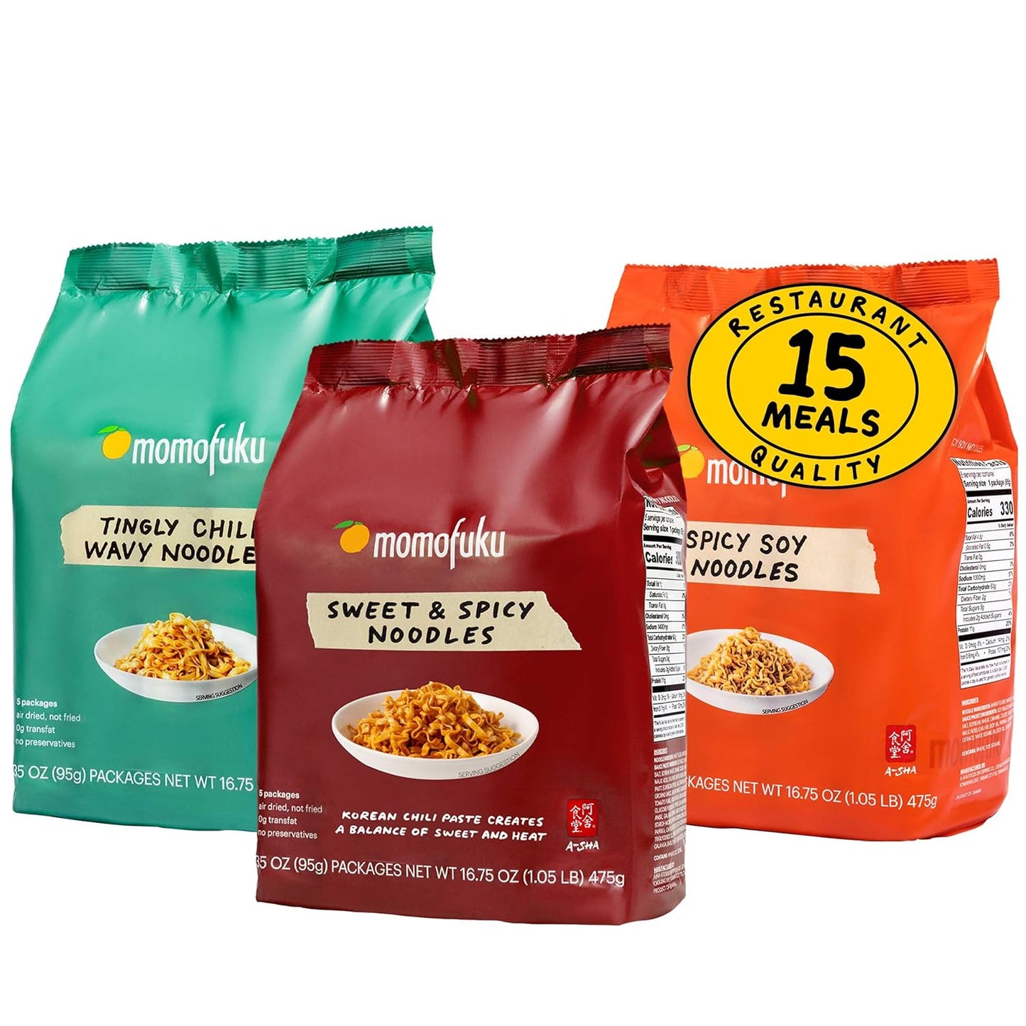 Momofuku Ramen Noodle Spicy Variety Pack for Heat Lovers
