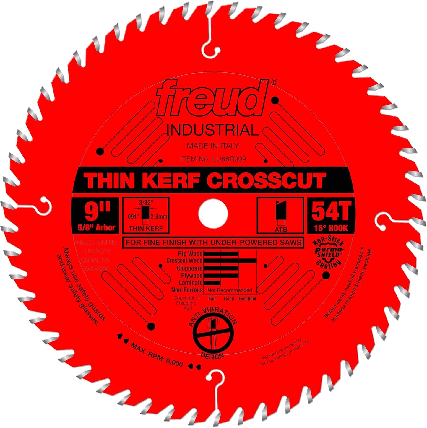 Freud LU88R009 9in Thin Kerf Fine Finish Crosscut Blade Review
