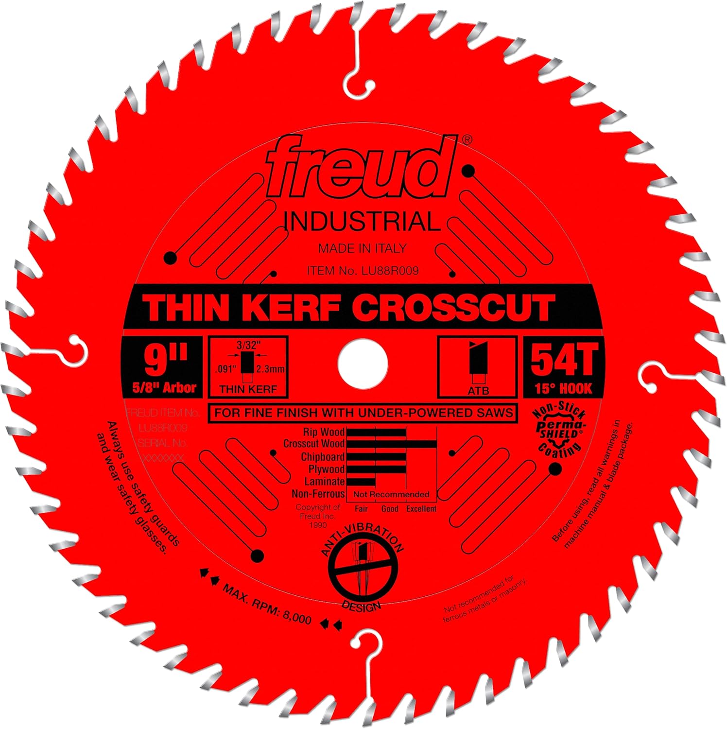 Freud LU88R009 9in Thin Kerf Fine Finish Crosscut Blade Review