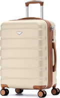 24x16x10 Expandable Carry On Suitcase - Lightweight Cabin Bag
