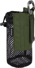 BASSDASH Tactical Molle Water Bottle Pouch - Foldable Mesh Holder