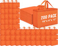 Large Reusable Grocery Bags 16x6x12 in - Foldable Non Woven Tote