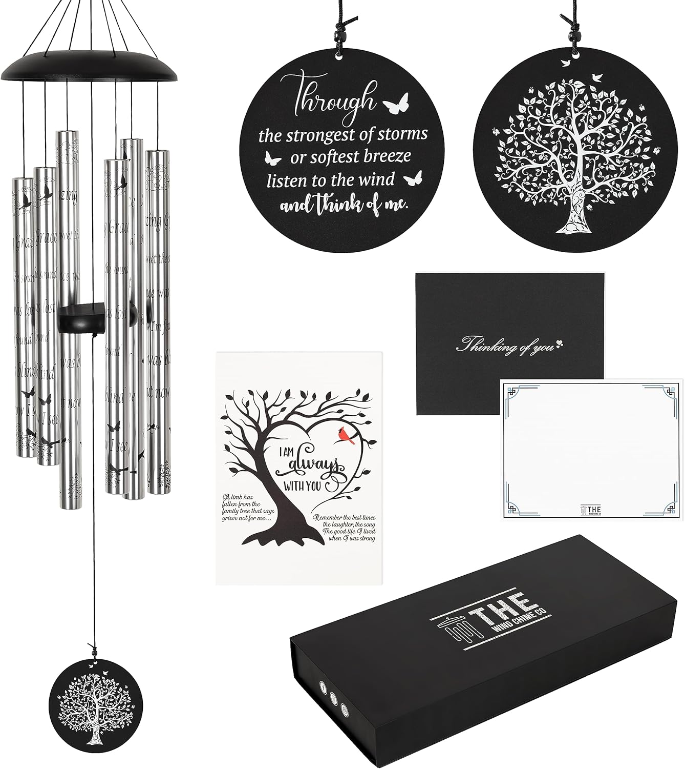 Deep Tone Sympathy Wind Chime with Soothing Melody for Memorial