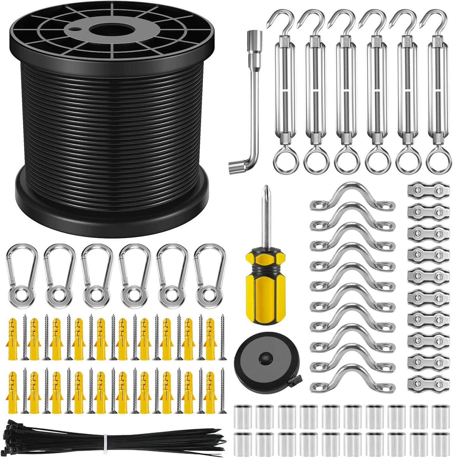 NEREUS String Light Hanging Kit for Outdoor and Indoor Use