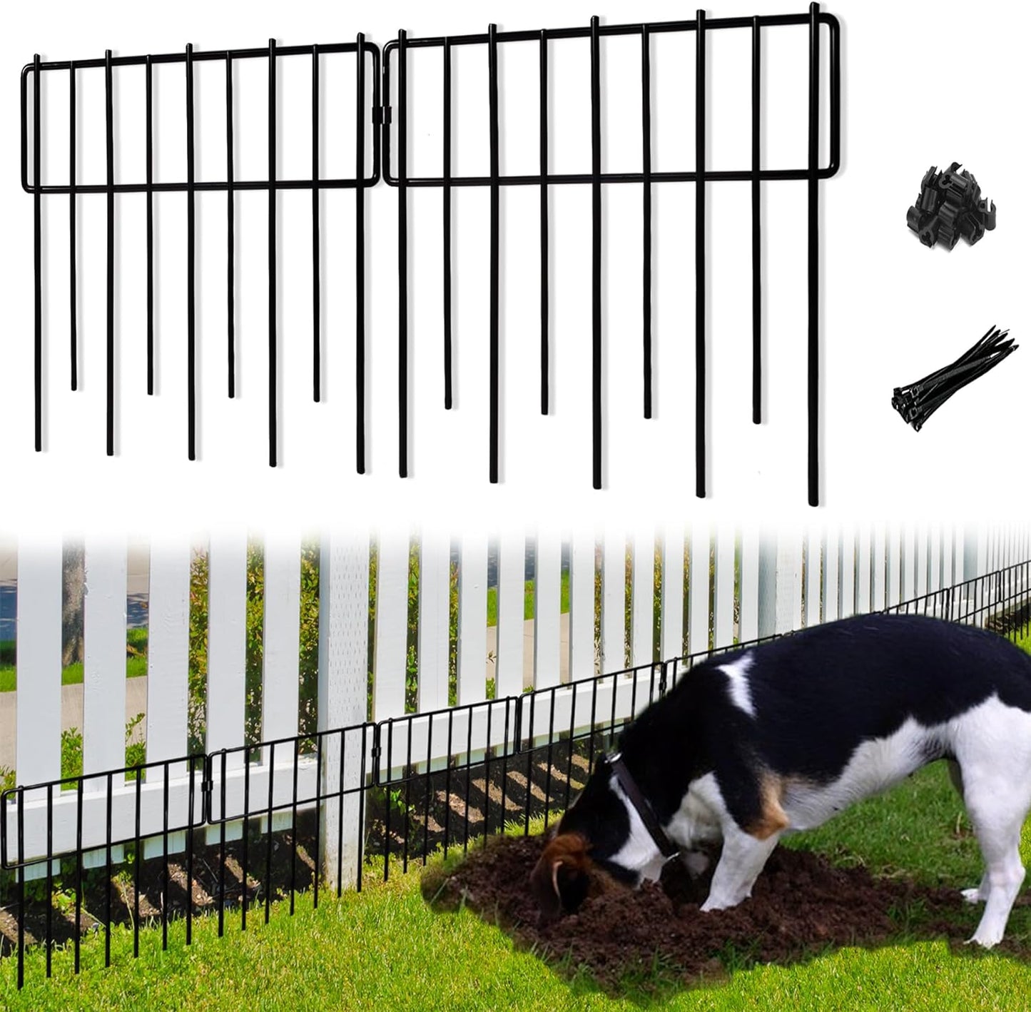 Rustproof Animal Barrier Fence Set - Protects Your Garden!