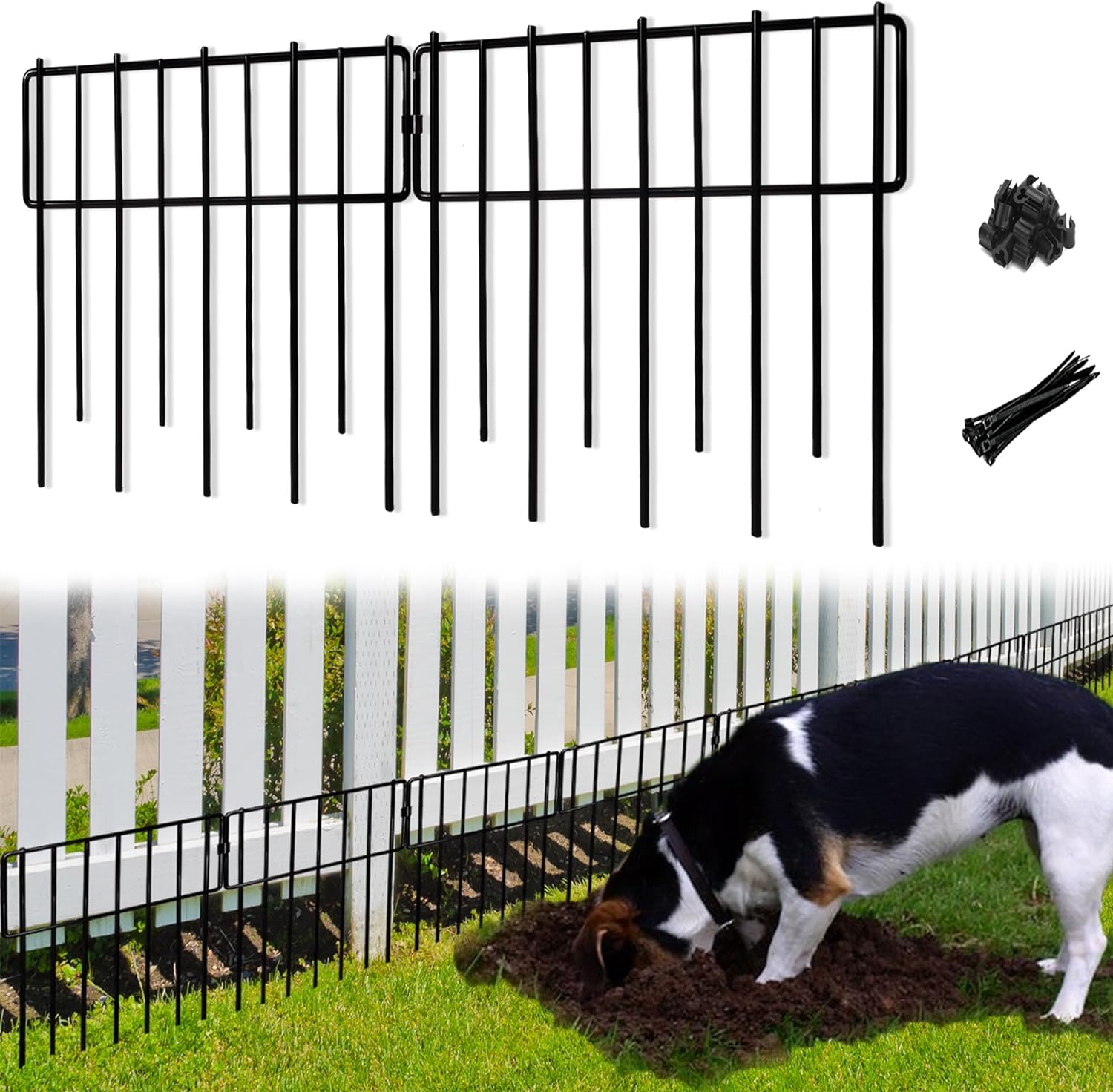 Rustproof Animal Barrier Fence Set - Protects Your Garden!