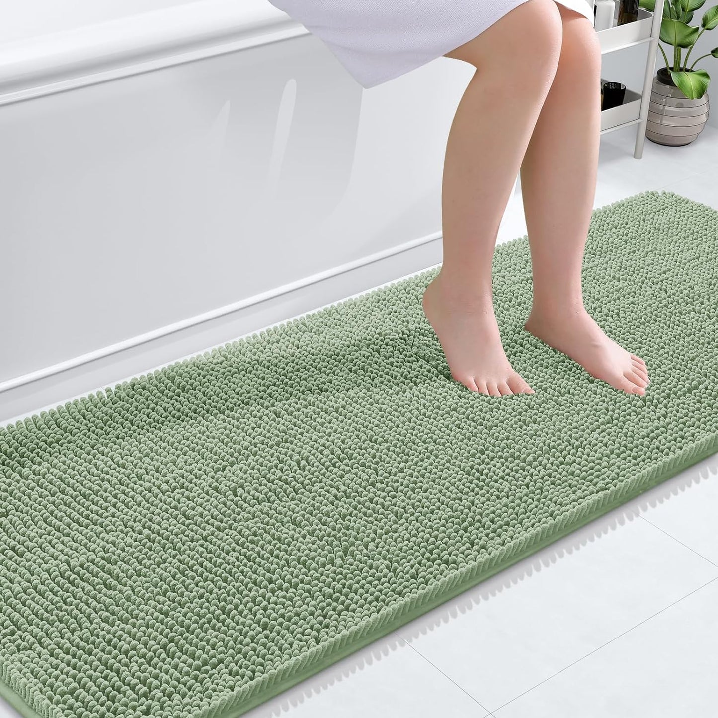 OLANLY Extra Soft Chenille Bath Rugs for Ultimate Comfort