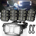 12 Pods Pure White Rock Lights for Trucks, SUVs, and ATVs