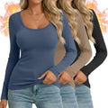 Ficerd Women's Thermal Long Sleeve Shirts Fleece Lined Tops