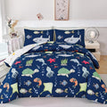 Kids Ocean Animals Comforter Set Queen - Soft Reversible Print