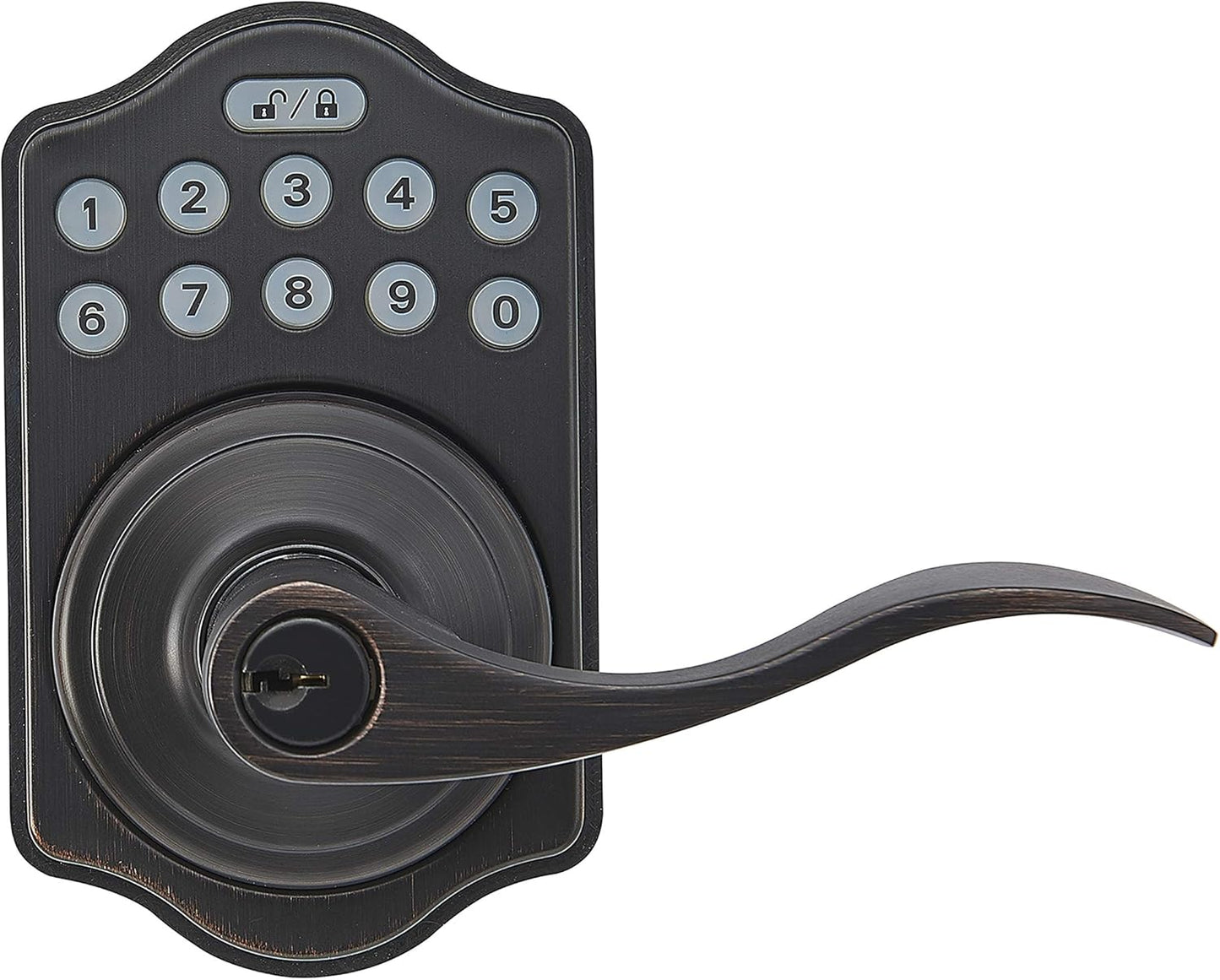 Keyless Entry Door Lock Deadbolt with Handle Set for Security