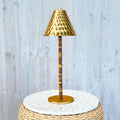 Bamboo Cordless LED Table Lamp 15in - Rechargeable Ambient Light