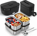 Heated Lunch Box 1.5L x4 Portable Food Warmer - 120W Fast Heat