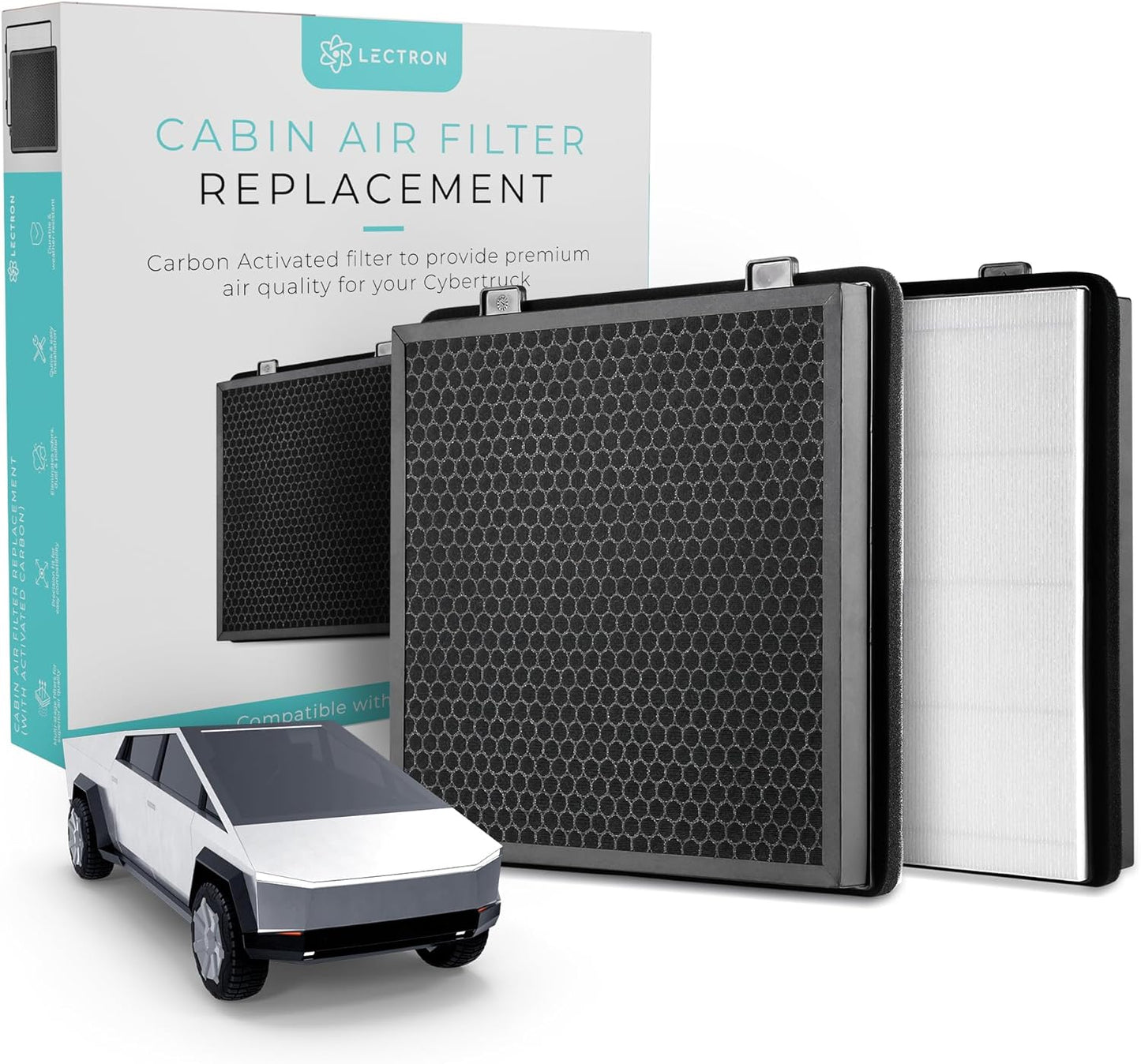 Lectron Cabin Air Filter Replacement for Tesla Cybertruck - H13 HEPA