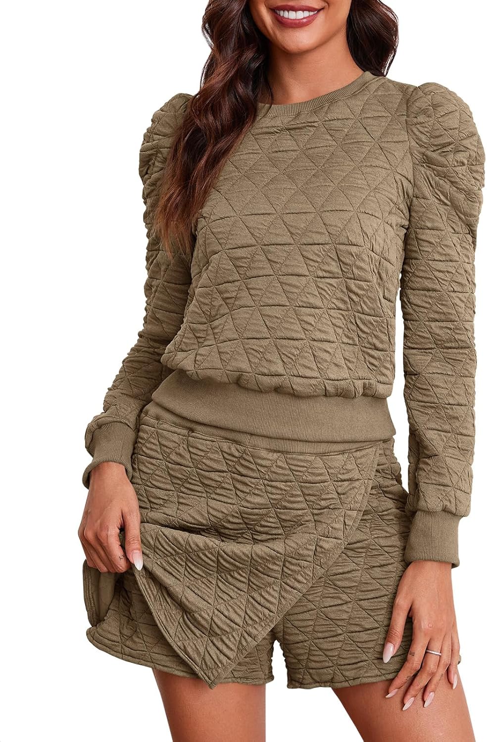 Fisoew Women's 2 Piece Lounge Wear Set for Cozy Comfort