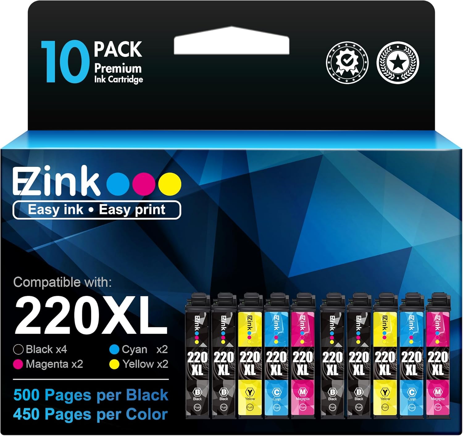 Epson 220XL Ink Cartridge Replacement 10Pack