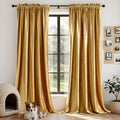 PRIMROSE Velvet Curtains Gold Luxury Elegant Curtain - Thermal