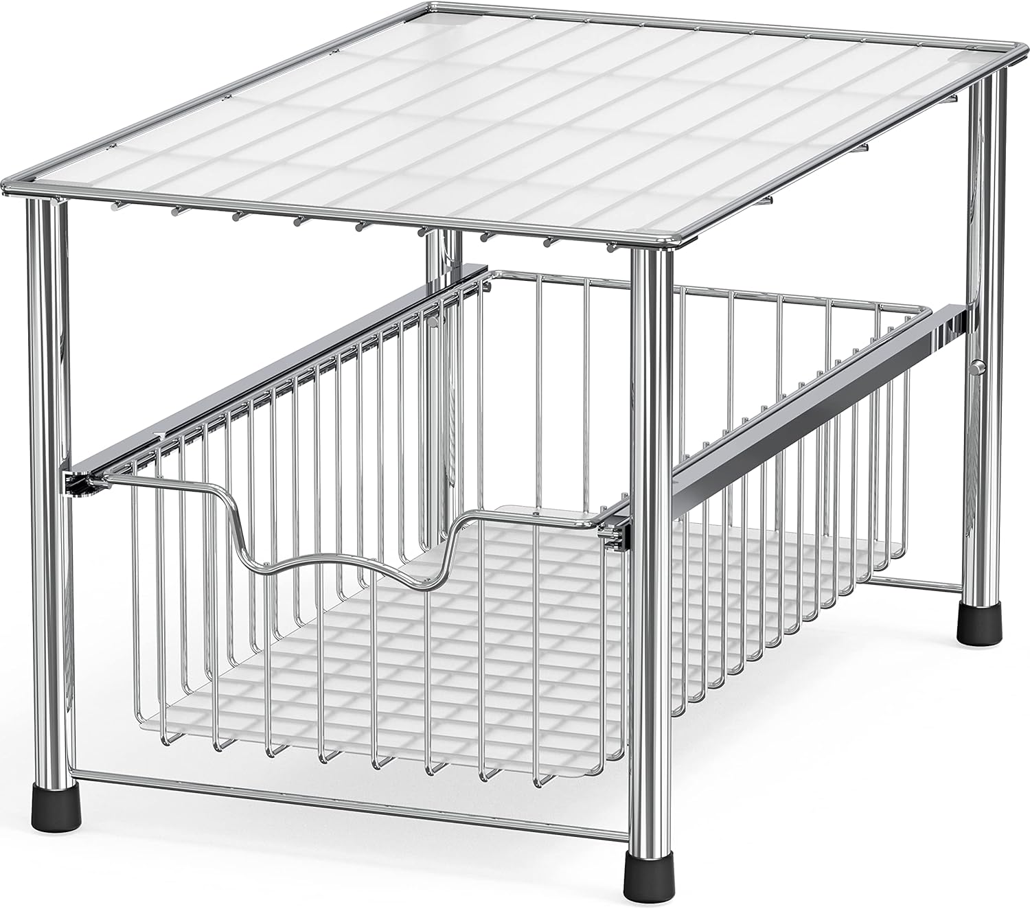 Simple Houseware Chrome Metal Stackable Storage Rack Review