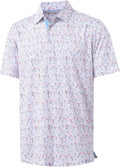 Mens Golf Shirt Short Sleeve Dry Fit Polo - Moisture Wicking