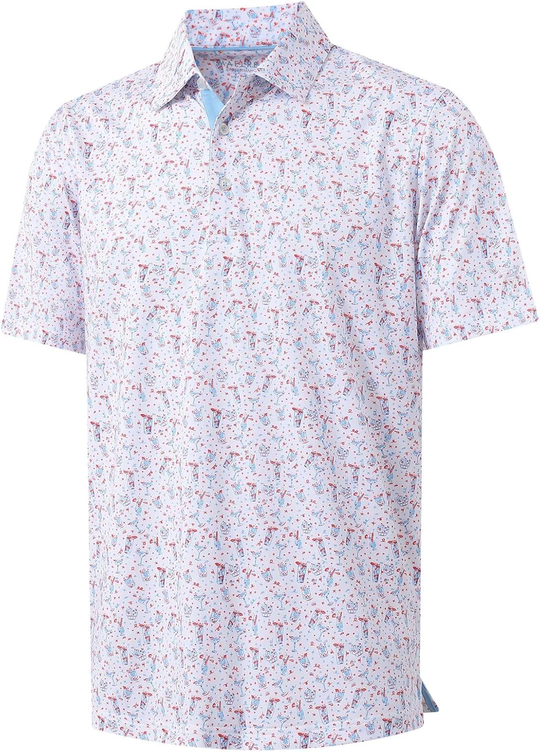 M MAELREG Mens Golf Shirt Short Sleeve Performance Polo Shirt